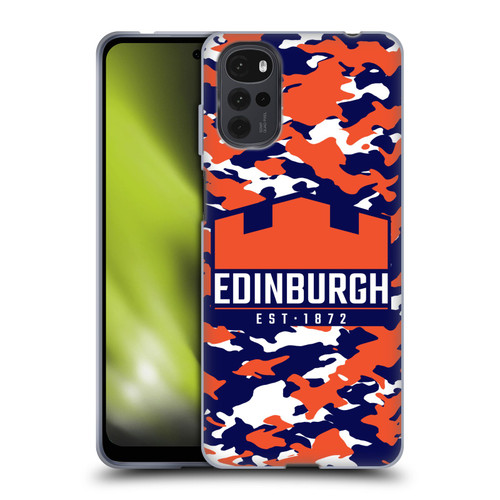 Edinburgh Rugby Logo 2 Camouflage Soft Gel Case for Motorola Moto G22