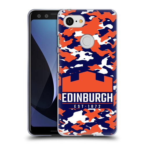 Edinburgh Rugby Logo 2 Camouflage Soft Gel Case for Google Pixel 3