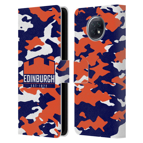 Edinburgh Rugby Logo 2 Camouflage Leather Book Wallet Case Cover For Xiaomi Redmi Note 9T 5G