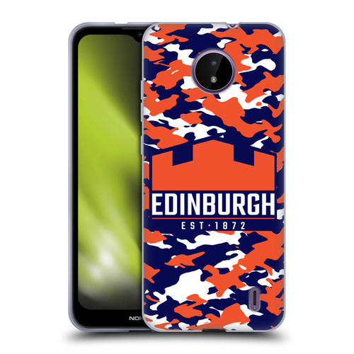 Edinburgh Rugby Logo 2 Camouflage Soft Gel Case for Nokia C10 / C20