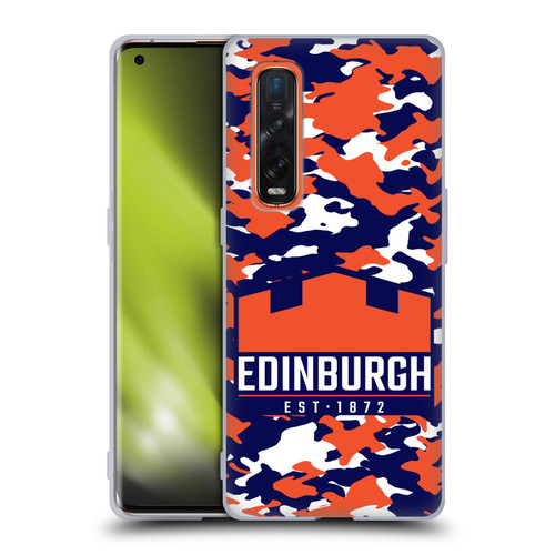 Edinburgh Rugby Logo 2 Camouflage Soft Gel Case for OPPO Find X2 Pro 5G