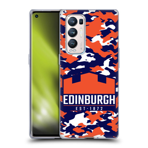 Edinburgh Rugby Logo 2 Camouflage Soft Gel Case for OPPO Find X3 Neo / Reno5 Pro+ 5G