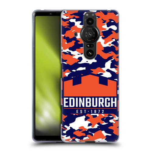 Edinburgh Rugby Logo 2 Camouflage Soft Gel Case for Sony Xperia Pro-I