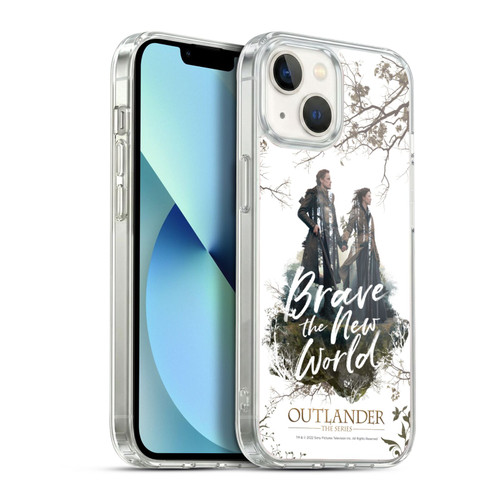 Outlander Composed Graphics Brave The New World Soft Gel Case for Apple iPhone 13
