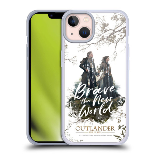 Outlander Composed Graphics Brave The New World Soft Gel Case for Apple iPhone 13