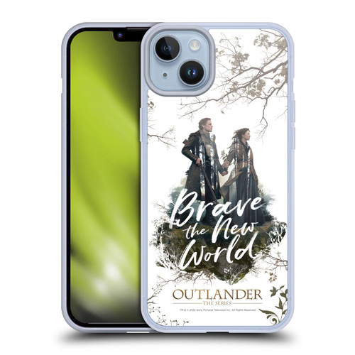 Outlander Composed Graphics Brave The New World Soft Gel Case for Apple iPhone 14 Plus