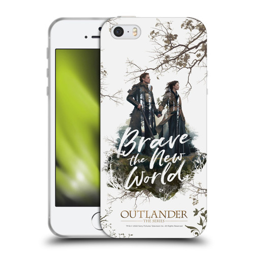 Outlander Composed Graphics Brave The New World Soft Gel Case for Apple iPhone 5 / 5s / iPhone SE 2016