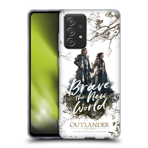 Outlander Composed Graphics Brave The New World Soft Gel Case for Samsung Galaxy A52 / A52s / 5G (2021)