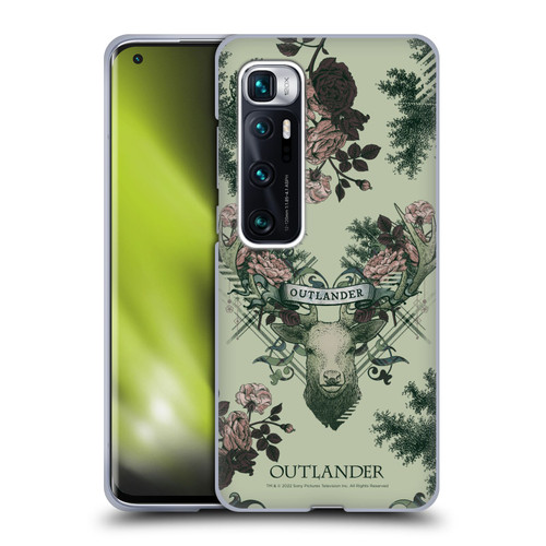 Outlander Composed Graphics Floral Deer Soft Gel Case for Xiaomi Mi 10 Ultra 5G