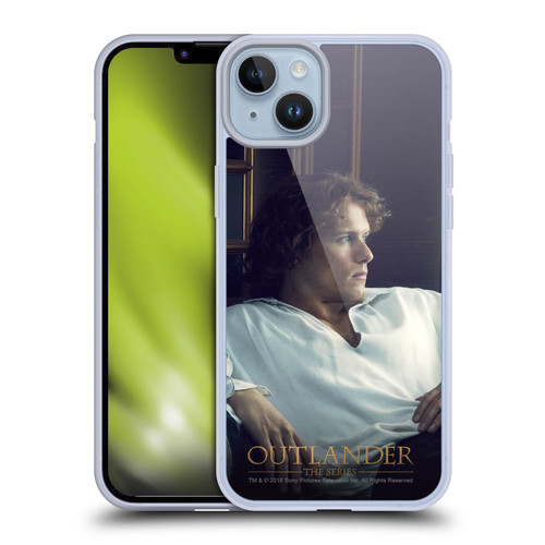 Outlander Characters Jamie White Shirt Soft Gel Case for Apple iPhone 14 Plus
