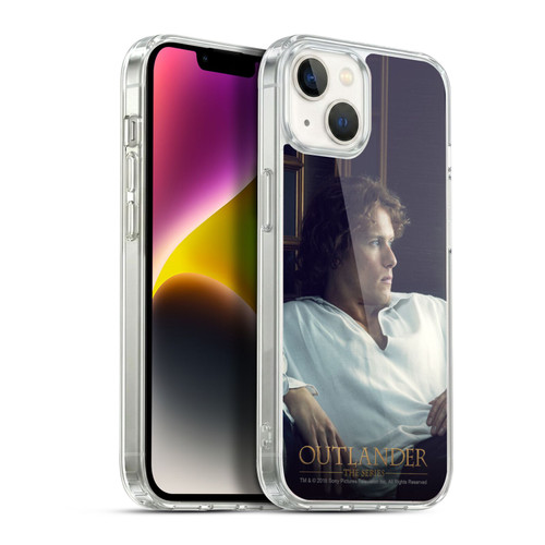 Outlander Characters Jamie White Shirt Soft Gel Case for Apple iPhone 14 Plus & MagSafe