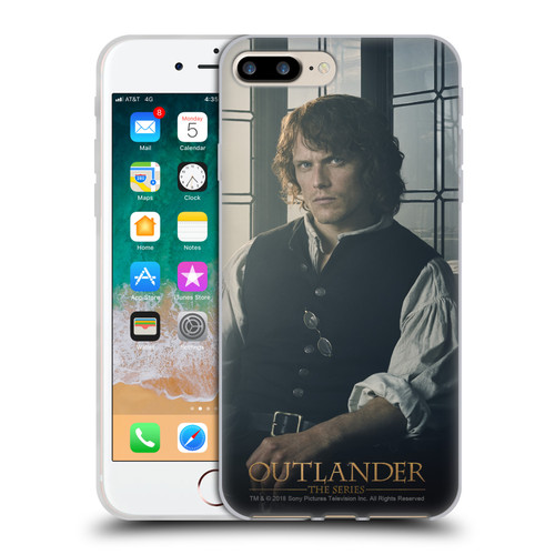 Outlander Characters Jamie Fraser Soft Gel Case for Apple iPhone 7 Plus / iPhone 8 Plus