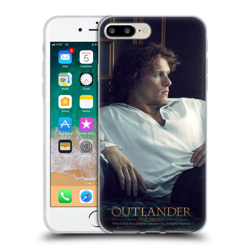 Outlander Characters Jamie White Shirt Soft Gel Case for Apple iPhone 7 Plus / iPhone 8 Plus