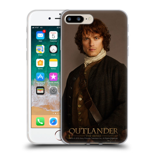 Outlander Characters Jamie Traditional Soft Gel Case for Apple iPhone 7 Plus / iPhone 8 Plus