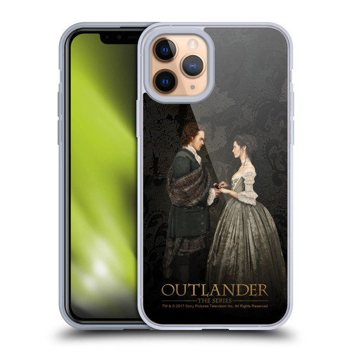 Outlander Portraits Claire & Jamie Painting Soft Gel Case for Apple iPhone 11 Pro