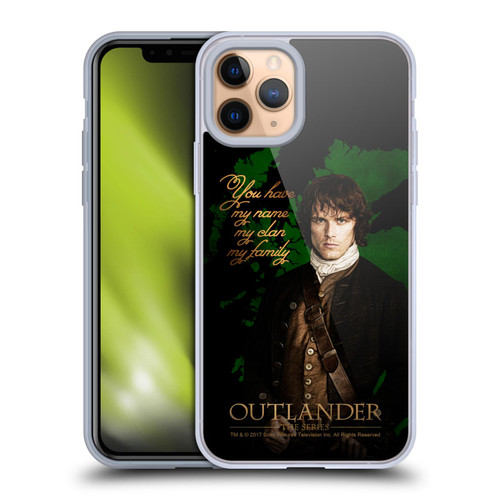 Outlander Portraits Jamie Soft Gel Case for Apple iPhone 11 Pro