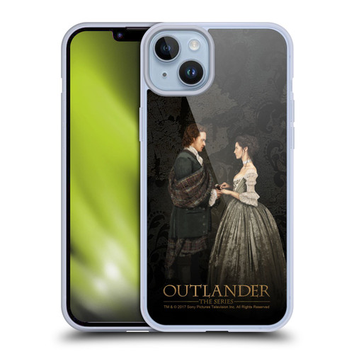 Outlander Portraits Claire & Jamie Painting Soft Gel Case for Apple iPhone 14 Plus