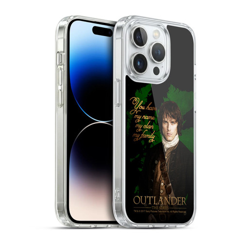 Outlander Portraits Jamie Soft Gel Case for Apple iPhone 14 Pro & MagSafe