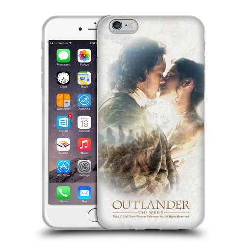 Outlander Portraits Claire & Jamie Kiss Soft Gel Case for Apple iPhone 6 Plus / iPhone 6s Plus