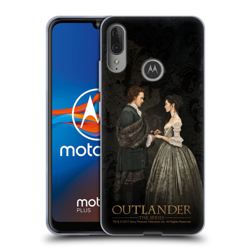 Outlander Portraits Claire & Jamie Painting Soft Gel Case for Motorola Moto E6 Plus