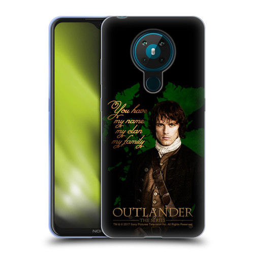 Outlander Portraits Jamie Soft Gel Case for Nokia 5.3