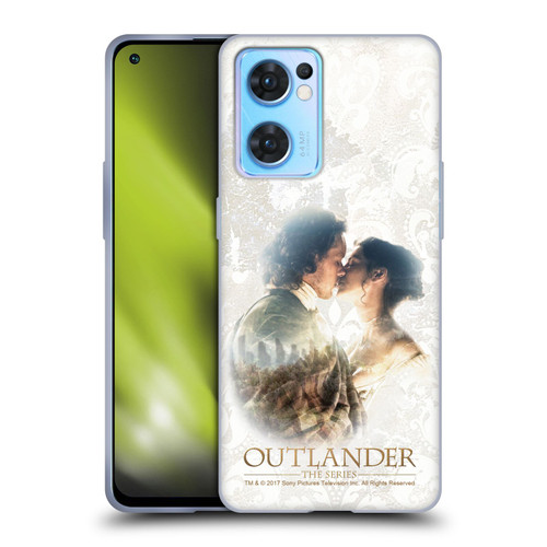 Outlander Portraits Claire & Jamie Kiss Soft Gel Case for OPPO Reno7 5G / Find X5 Lite