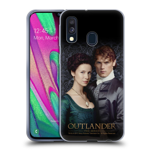 Outlander Portraits Claire & Jamie Soft Gel Case for Samsung Galaxy A40 (2019)