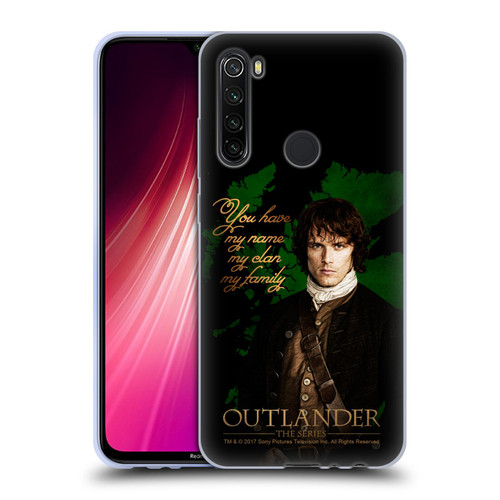 Outlander Portraits Jamie Soft Gel Case for Xiaomi Redmi Note 8T