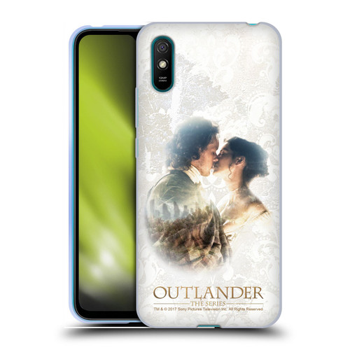 Outlander Portraits Claire & Jamie Kiss Soft Gel Case for Xiaomi Redmi 9A / Redmi 9AT