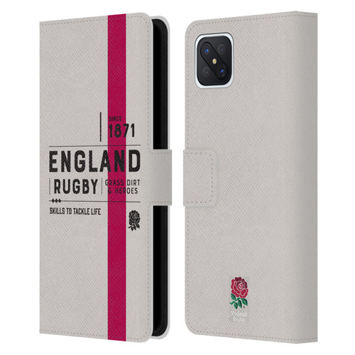 England Rugby Union History Since 1871 Leather Book Wallet Case Cover For OPPO Reno4 Z 5G