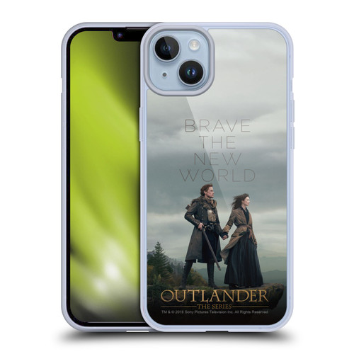 Outlander Season 4 Art Brave The New World Soft Gel Case for Apple iPhone 14 Plus