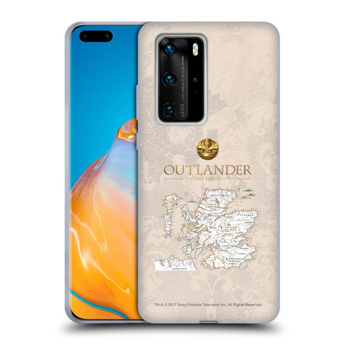 Outlander Seals And Icons Map Soft Gel Case for Huawei P40 Pro / P40 Pro Plus 5G