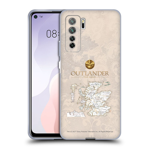 Outlander Seals And Icons Map Soft Gel Case for Huawei Nova 7 SE/P40 Lite 5G