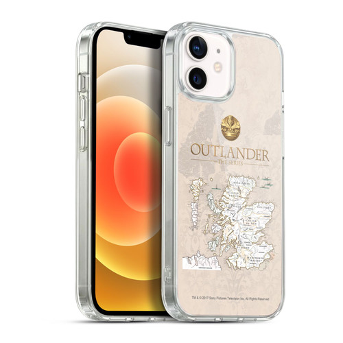 Outlander Seals And Icons Map Soft Gel Case for Apple iPhone 12 / iPhone 12 Pro & MagSafe
