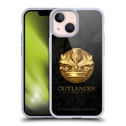 Outlander Seals And Icons Scotland Thistle Soft Gel Case for Apple iPhone 13 Mini