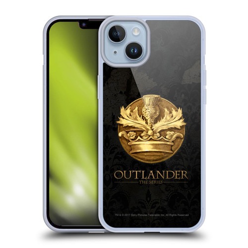 Outlander Seals And Icons Scotland Thistle Soft Gel Case for Apple iPhone 14 Plus