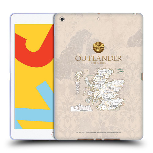 Outlander Seals And Icons Map Soft Gel Case for Apple iPad 10.2 2019/2020/2021