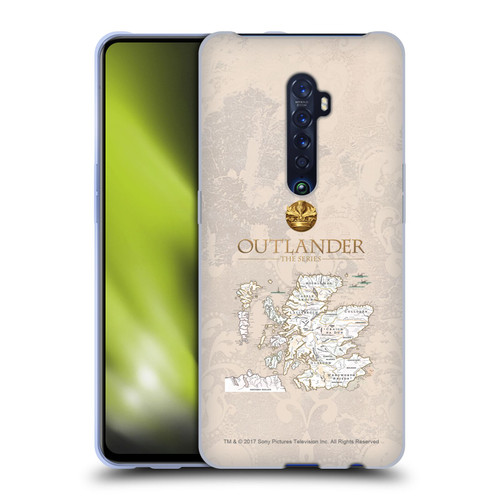 Outlander Seals And Icons Map Soft Gel Case for OPPO Reno 2