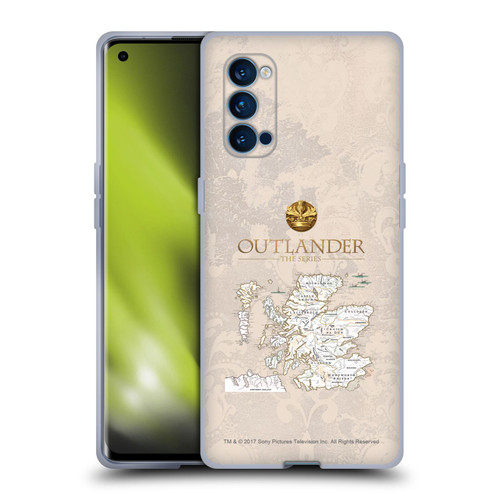 Outlander Seals And Icons Map Soft Gel Case for OPPO Reno 4 Pro 5G