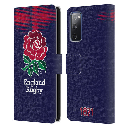 England Rugby Union 2016/17 The Rose Alternate Kit Leather Book Wallet Case Cover For Samsung Galaxy S20 FE / 5G