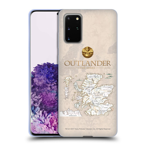 Outlander Seals And Icons Map Soft Gel Case for Samsung Galaxy S20+ / S20+ 5G