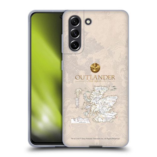 Outlander Seals And Icons Map Soft Gel Case for Samsung Galaxy S21 FE 5G