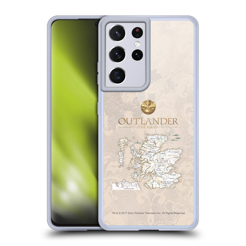 Outlander Seals And Icons Map Soft Gel Case for Samsung Galaxy S21 Ultra 5G