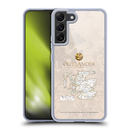 Outlander Seals And Icons Map Soft Gel Case for Samsung Galaxy S22+ 5G