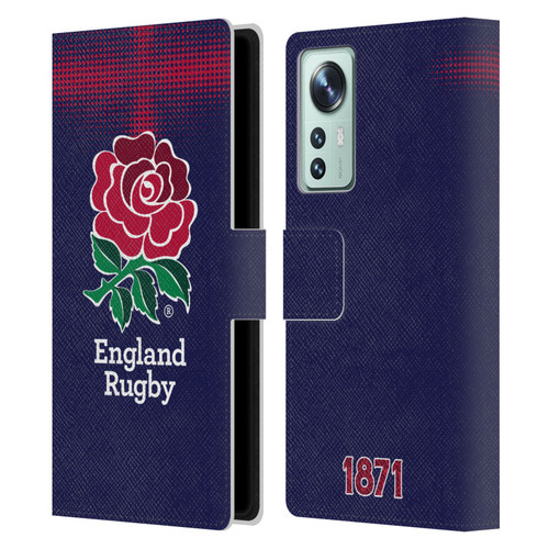 England Rugby Union 2016/17 The Rose Alternate Kit Leather Book Wallet Case Cover For Xiaomi 12