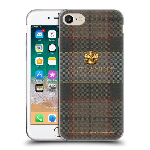 Outlander Tartans Fraser Soft Gel Case for Apple iPhone 7 / 8 / SE 2020 & 2022