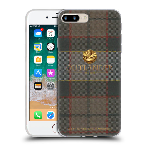Outlander Tartans Fraser Soft Gel Case for Apple iPhone 7 Plus / iPhone 8 Plus