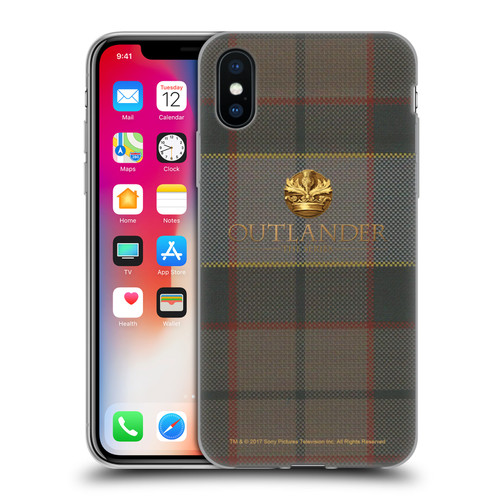 Outlander Tartans Fraser Soft Gel Case for Apple iPhone X / iPhone XS