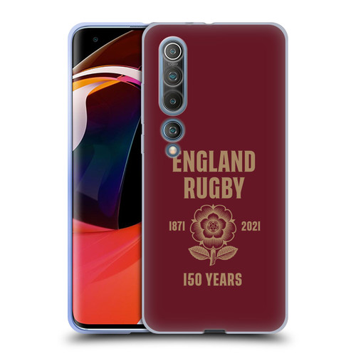 England Rugby Union 150th Anniversary Red Soft Gel Case for Xiaomi Mi 10 5G / Mi 10 Pro 5G
