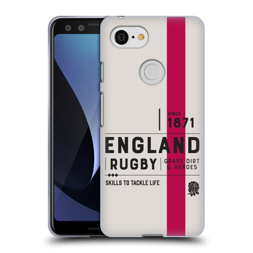 England Rugby Union History Since 1871 Soft Gel Case for Google Pixel 3